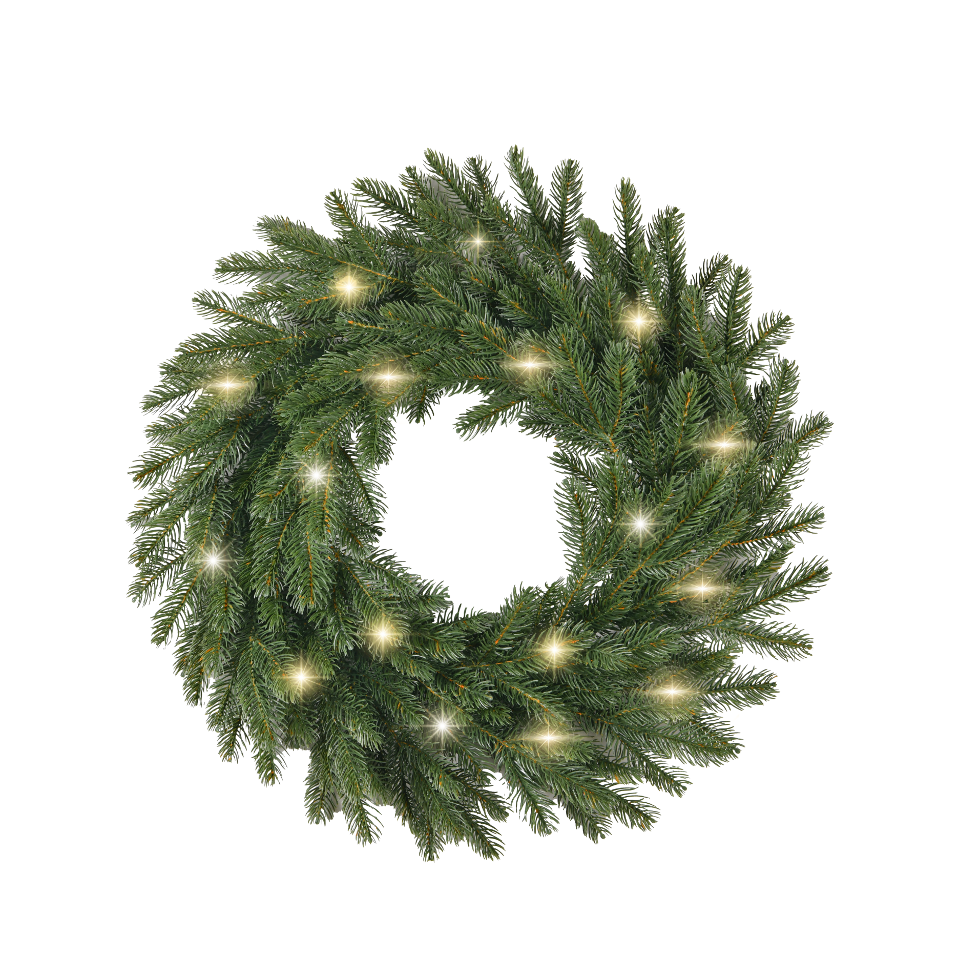 Noel grankrans m. LED